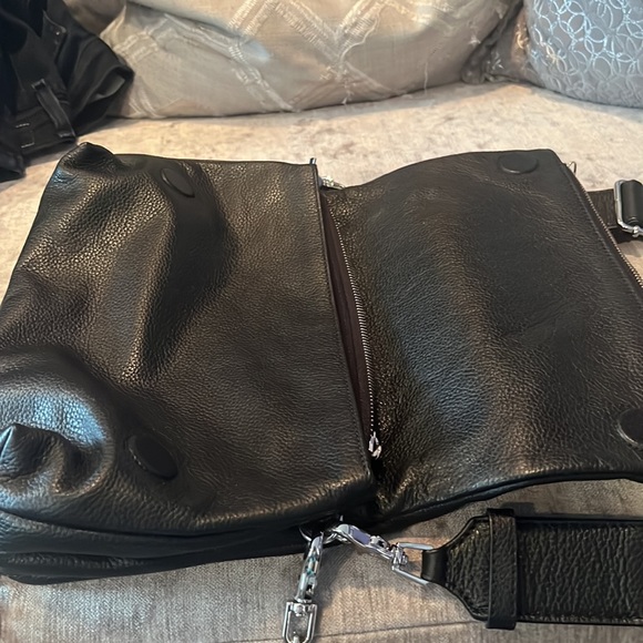 😘😘 Cool Zadig$Voltaire black crossbody bag and silver chain 😘😘 - Picture 12 of 13